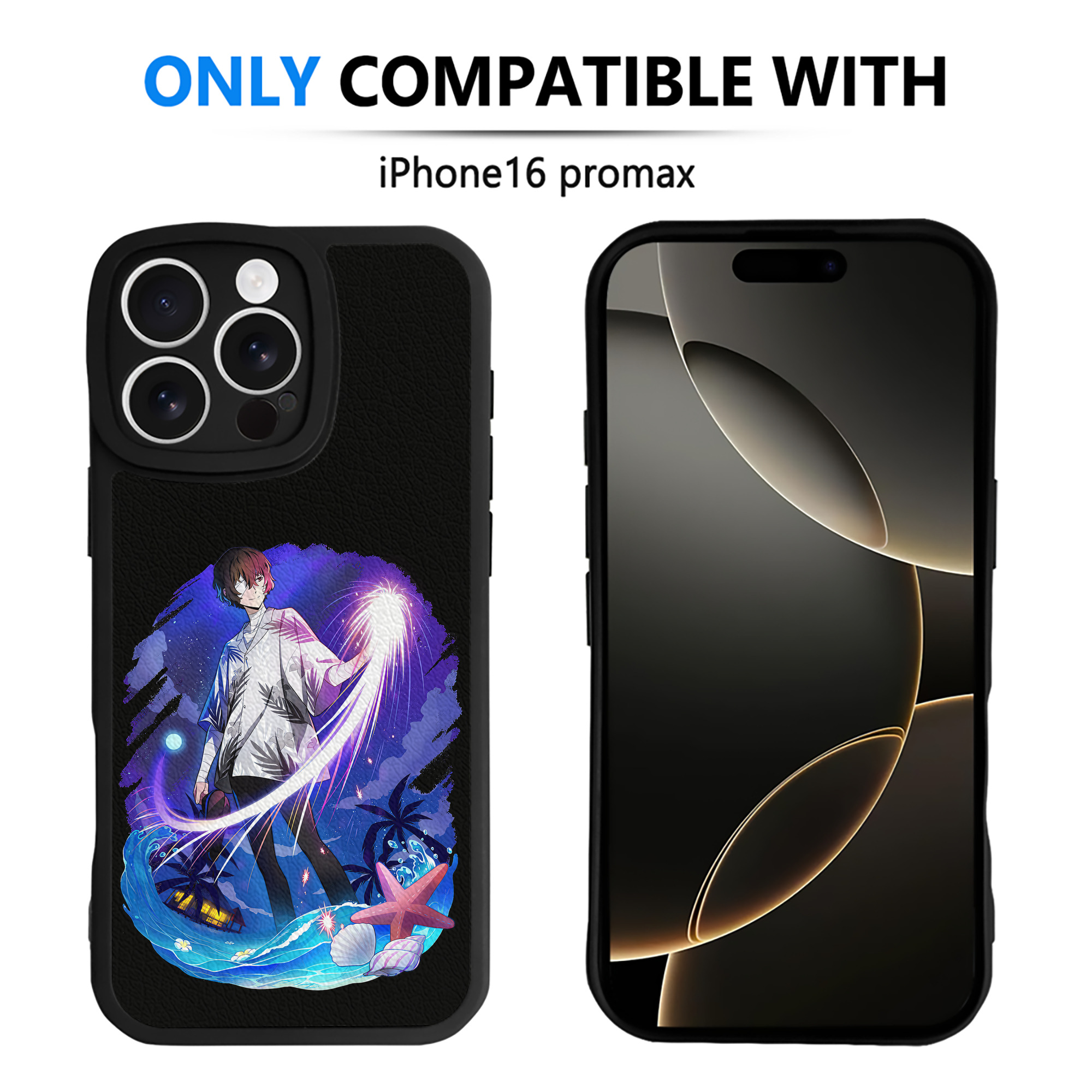 （画像用） 文豪ストレイドッグス Bungo Stray Dogs 【iPhone 16シリーズ対応】シリコンスマホケース（レザー調） 材質：シリコン